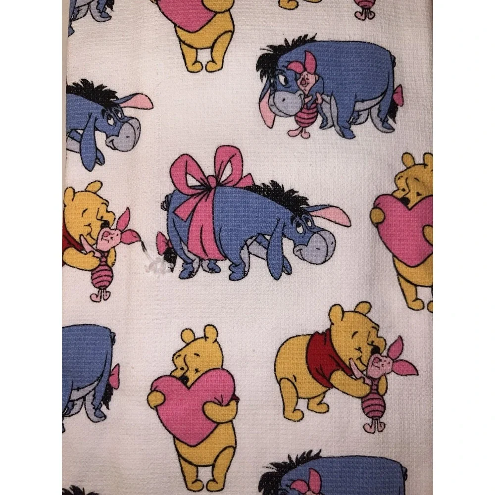 Disney Winnie the Pooh Valentine Kitchen Towels Set of 2‎ Piglet Eeyore NWT